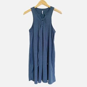 Z Supply All Tied Up Dress Blue Small